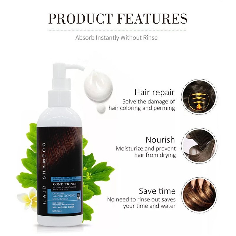 Professional Hair Care Products Scalp Deeply Clean Organic Shea Butter Hair Shampoo And Conditioner