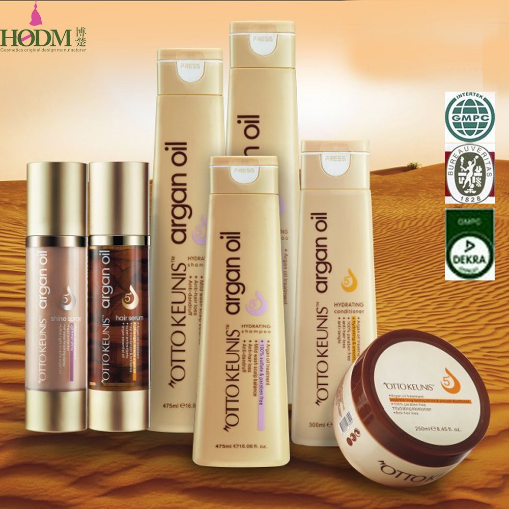 sulfate free shampoo and condtiioner hair mask set private label argan oil essential formula hair care set natural repair smooth