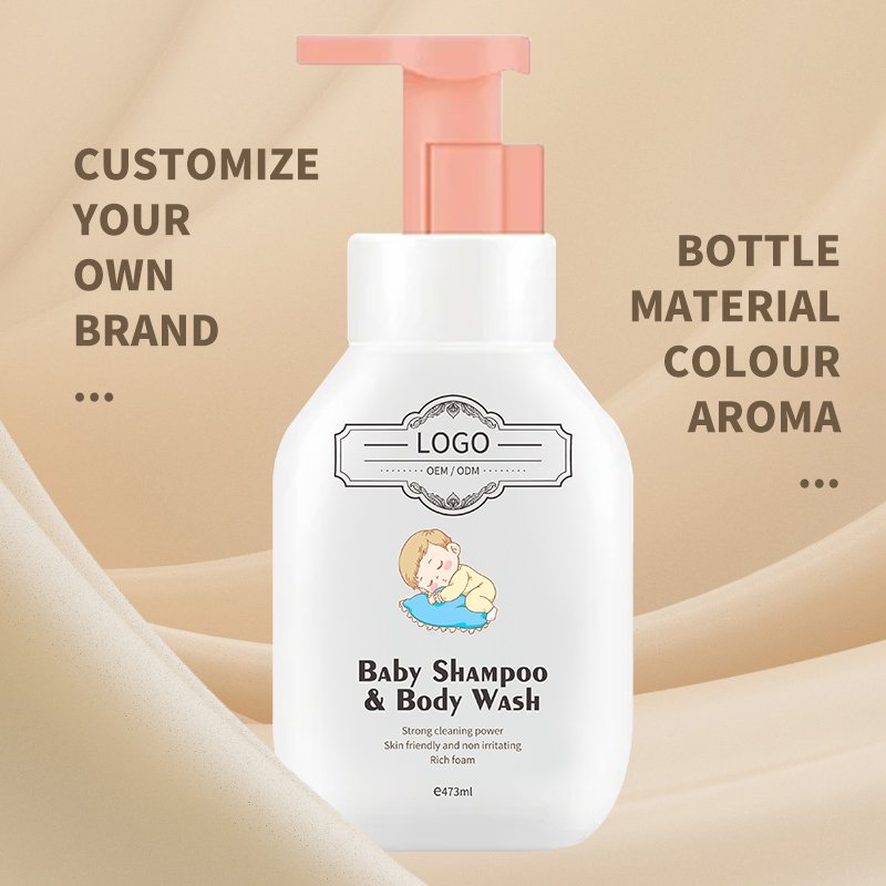 OEM/ODM Natural And Hair Products Custom Avocado Baby Shampoo and Wash Body Lotion Baby's Skin Care Set