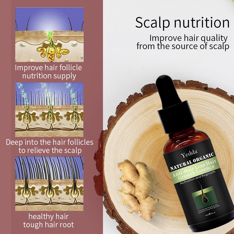 Hair Regrowth Essence Anti-Hair Loss Treatment Growth Oil Professional Fast Plant Extract Shampoo