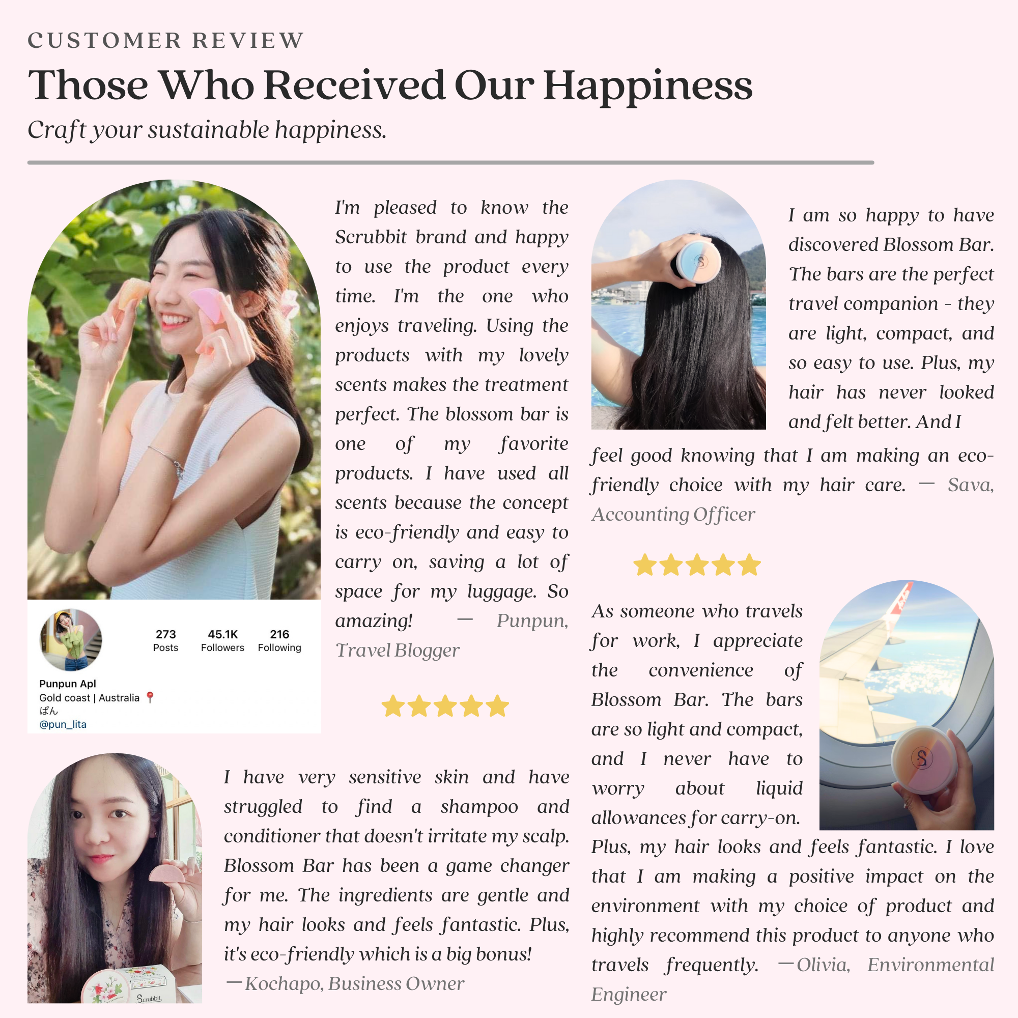 Vegan Eco-Friendly Hair Care Bar Jasmine Mint Scent Shampoo Conditioner Moisturizing Smoothing Thailand Amino Acid Fluffy Design