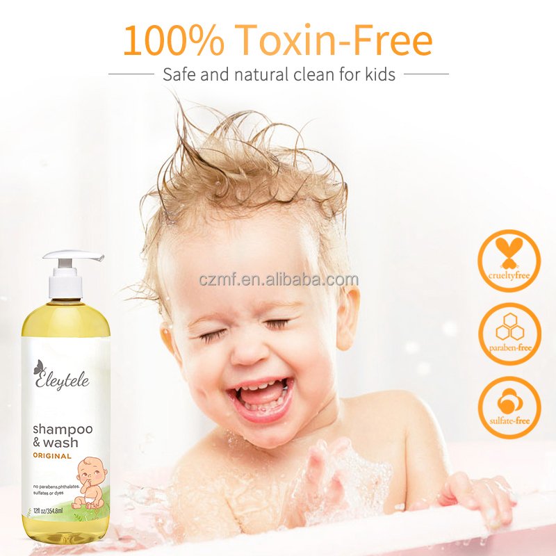 Private Label Gentle Daily Moisturizing Baby Care Hair Shampoo For Kids Hair Products Conditioner Baby Shampoo