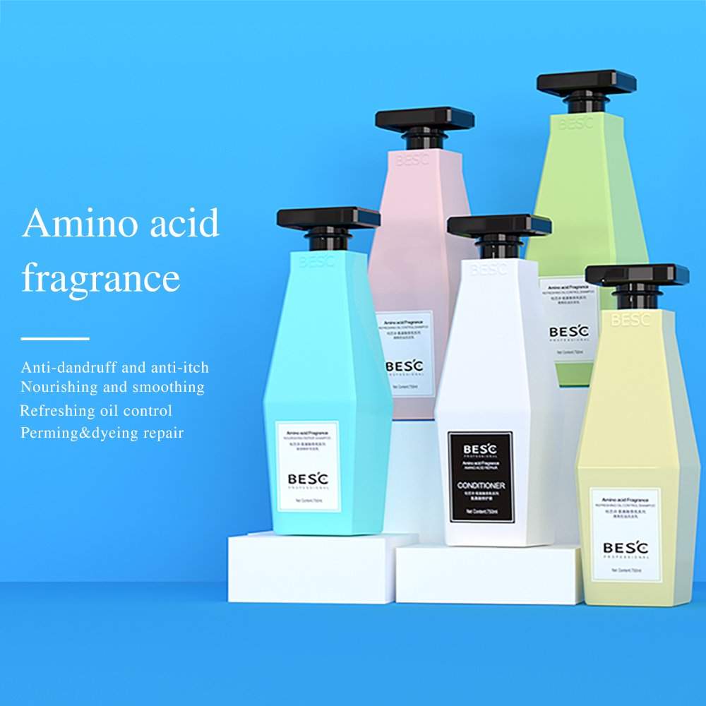 Factory Hot sale 500 ml 750 ml Lasting Fragrance amino acid hair shampoo and conditioner for anti frizz Deep Cleaning