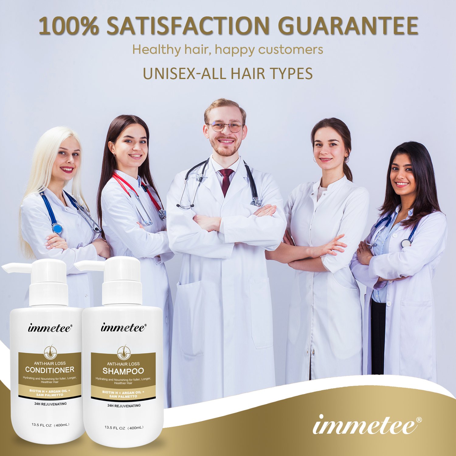 OEM/ODM Hair Growth Sulfate Free Hair Loss Prevention DHT Blocker Anti-Hair Loss Shampoo and Conditioner Kit