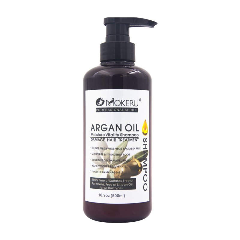 Wholesale Customize Mokeru 500ml Argan Oil Morocco Hair Shampoo and Conditioner Hair Mask set for Women Hair Care Treatment