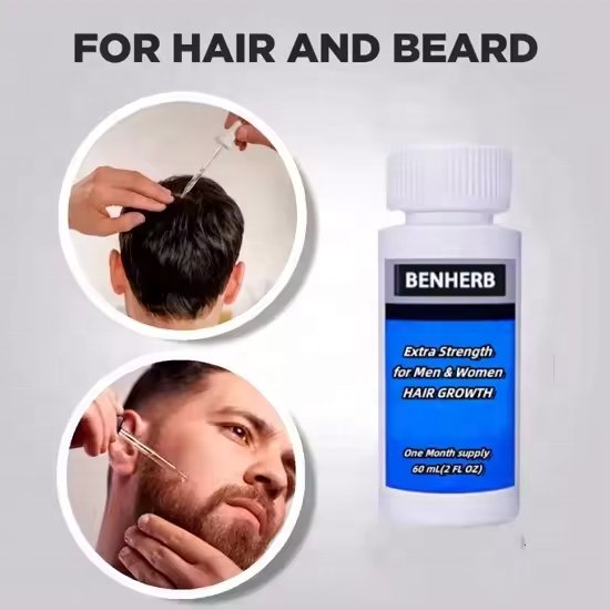 60ML 5% Hair Regrowth Oil Hair Care Loss Treatment Hair Growth Serum Kit for men