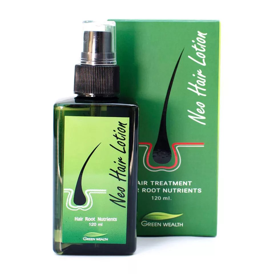 Popular & Top Seller Neo Hair Lotion 120ml Hair Treatment for Strong and Thinning hair Genuine Made in Thailand by Green Wealth