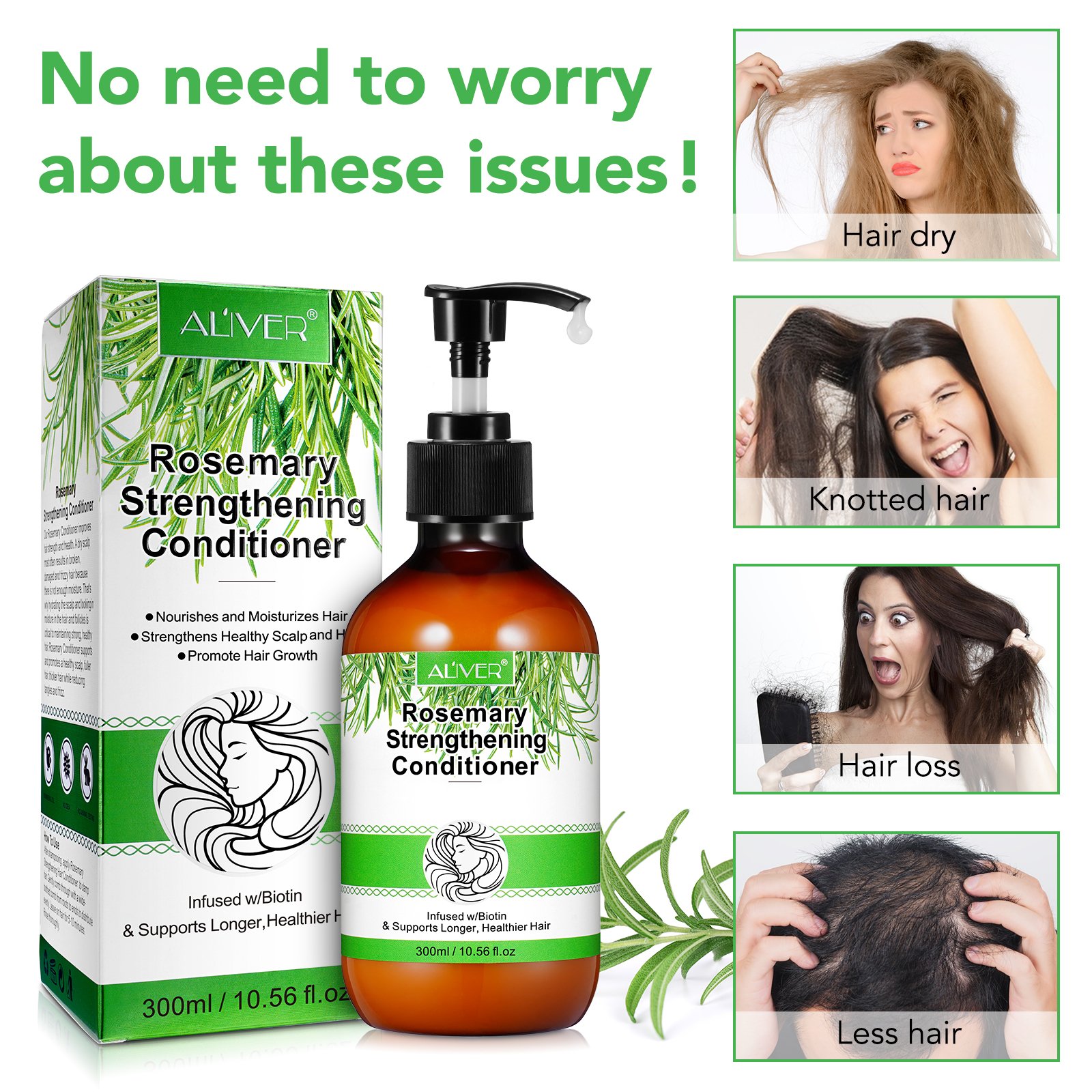 Popular Natural Organic Vegan Rosemary Oil Shampoo Sulphate Free Biotin Collagen Rosemary Mint Hair Shampoo and Conditioner
