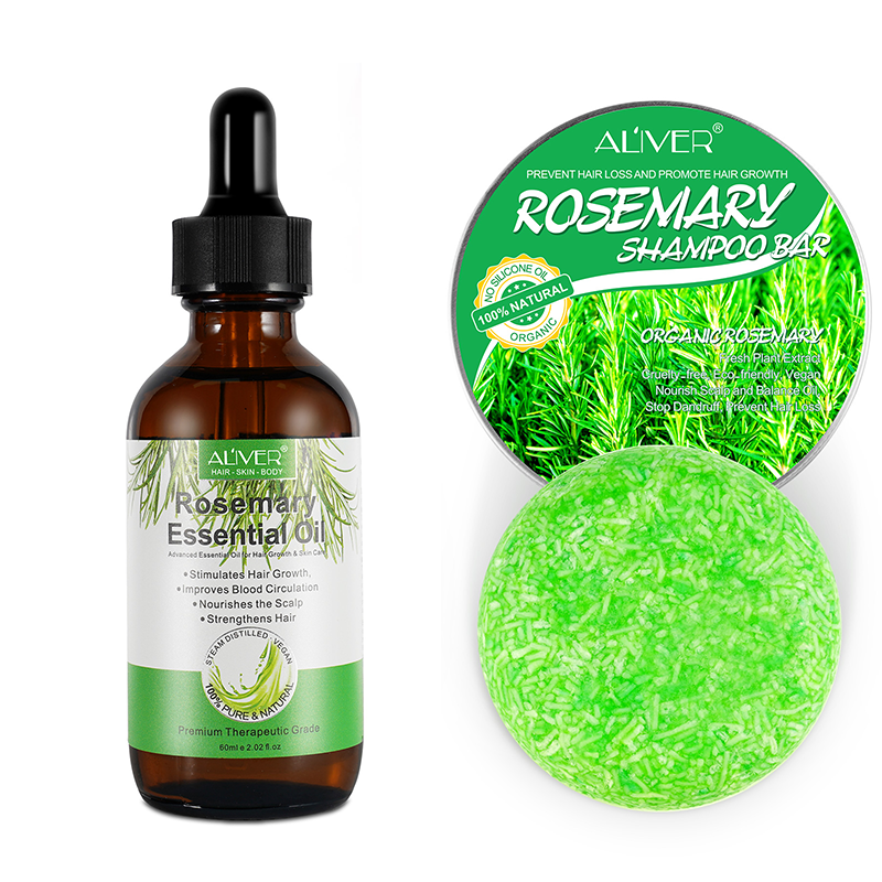 Popular Natural Organic Vegan Rosemary Oil Shampoo Sulphate Free Biotin Collagen Rosemary Mint Hair Shampoo and Conditioner