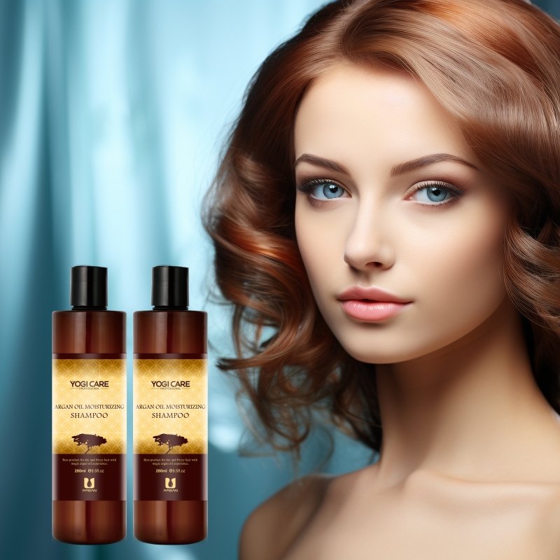 Private Label 280ml Argan Oil Moisturizing Shampoo Smooth Anti Frizzy Hair Shampoo