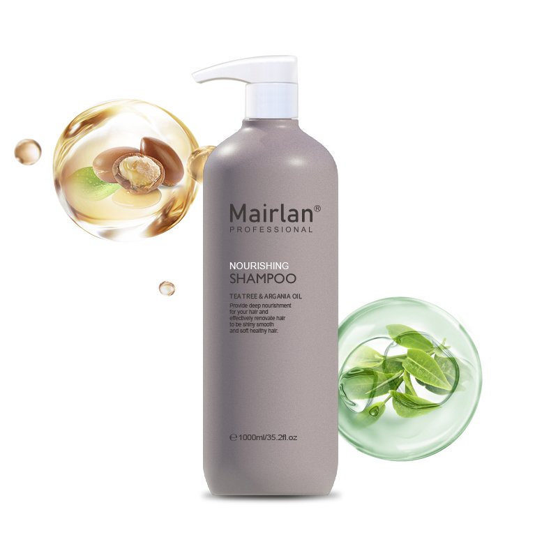 Moisturizing Tea Tree Shampoo for Scalp Care Deep Hydration and Enhancing Shine with Frizz Control