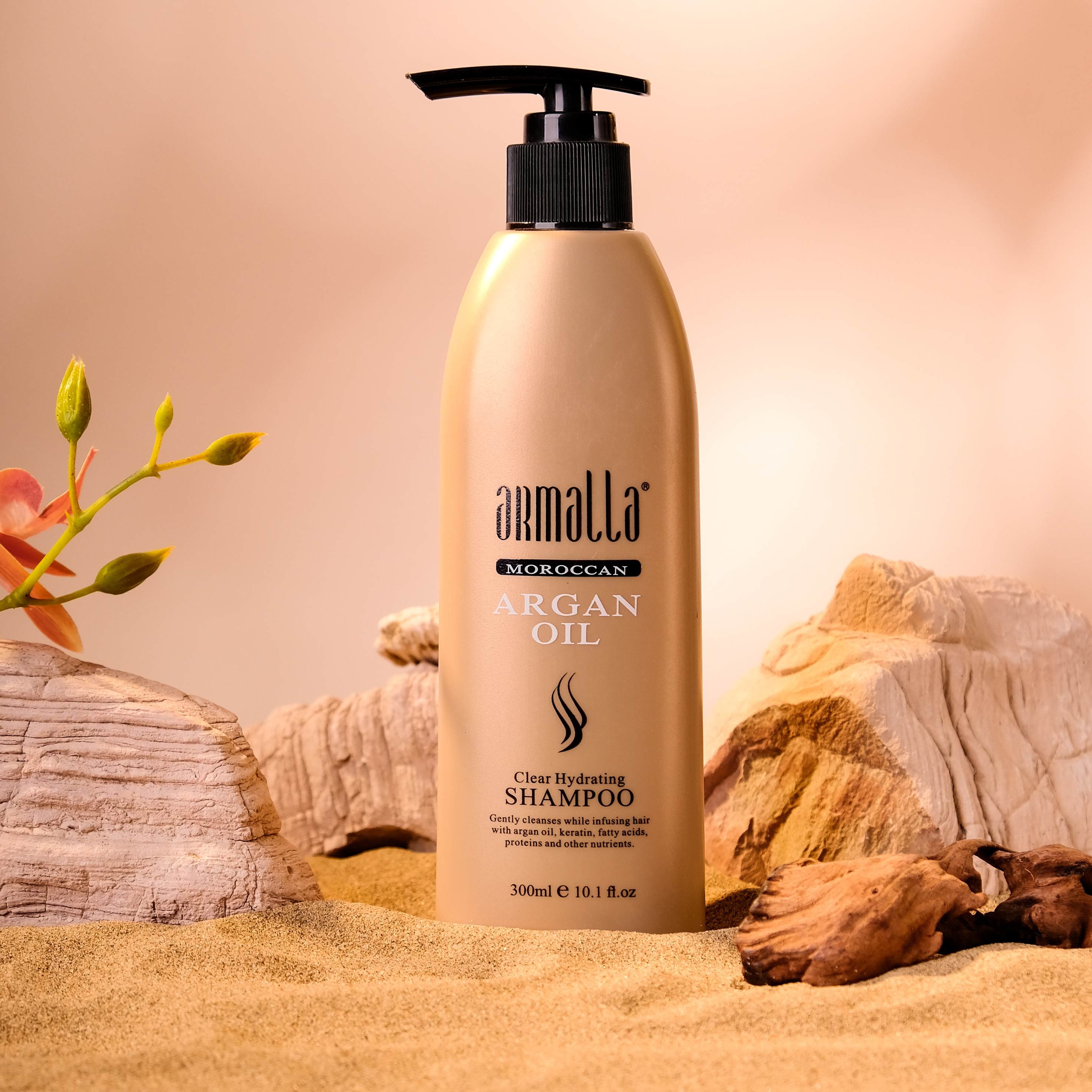Armalla Salon Champoo Product Best Curly Hair Moroccan Argan Oil Shampoo For Damage Hair