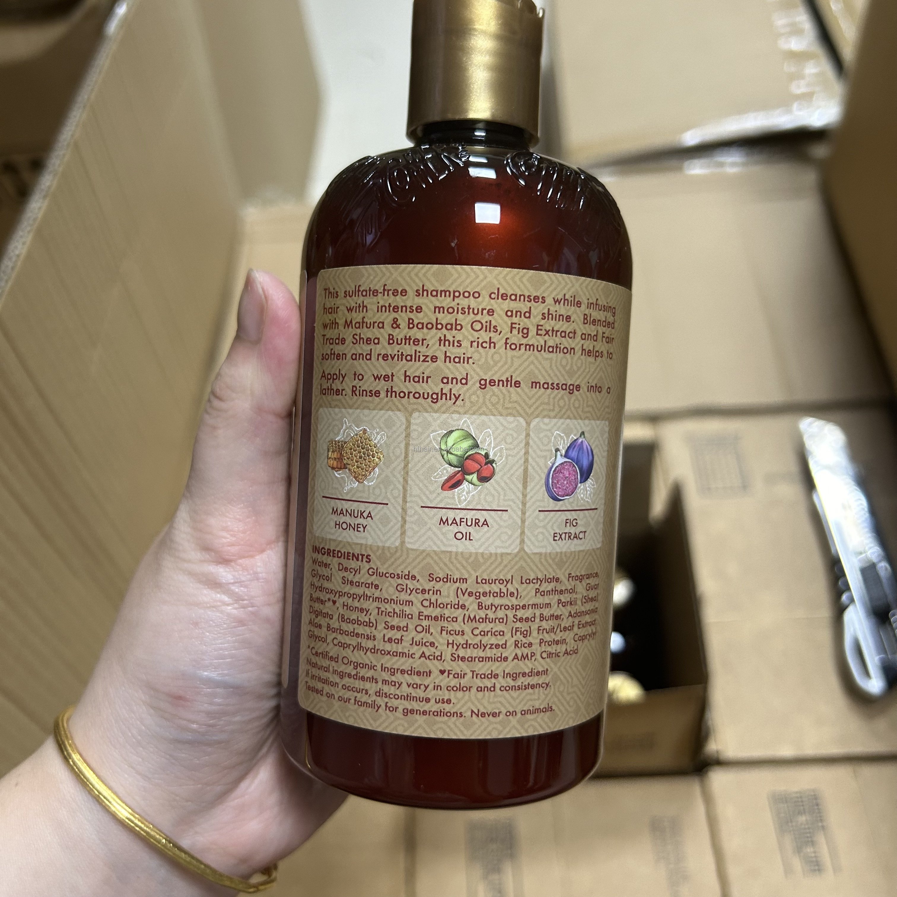 Wholesale Low MOQ Moisture and Nutrients Deep Conditioner for Hair Manuka Honey Masque Mask mafura oil shampoo