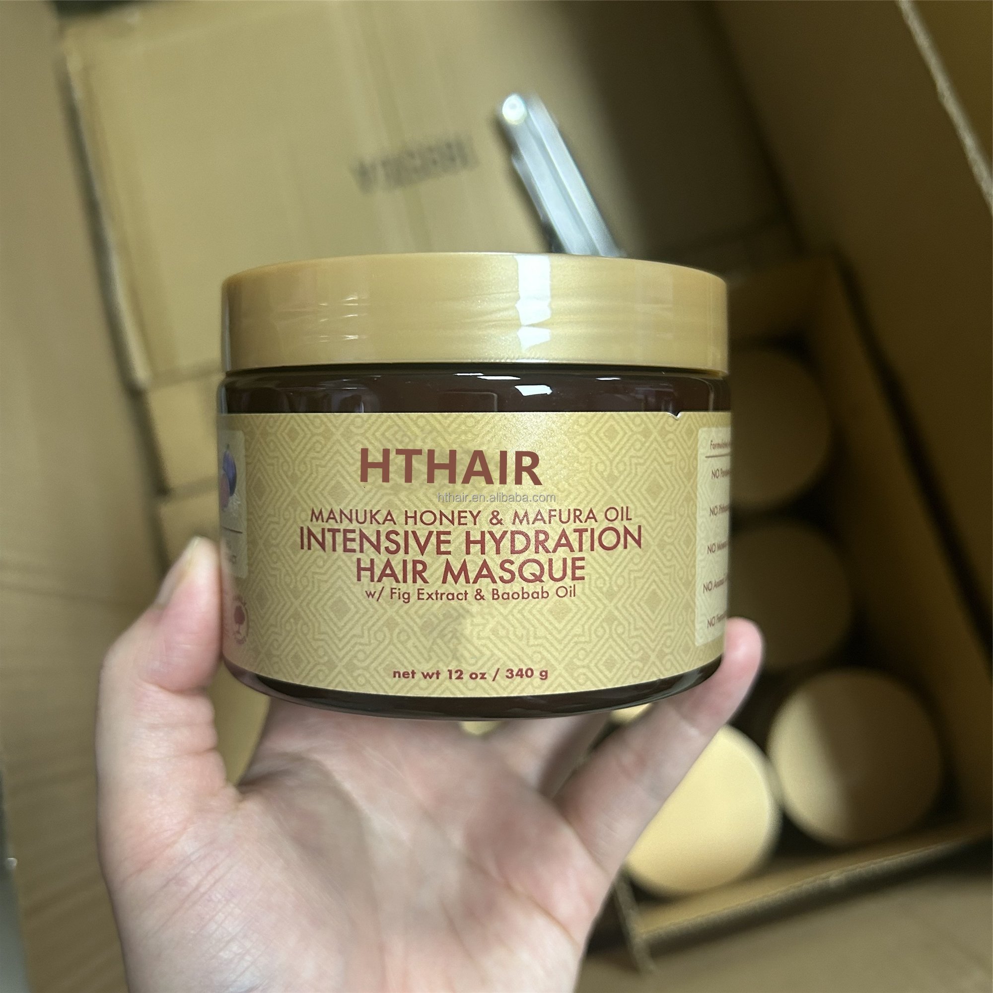 Wholesale Low MOQ Moisture and Nutrients Deep Conditioner for Hair Manuka Honey Masque Mask mafura oil shampoo