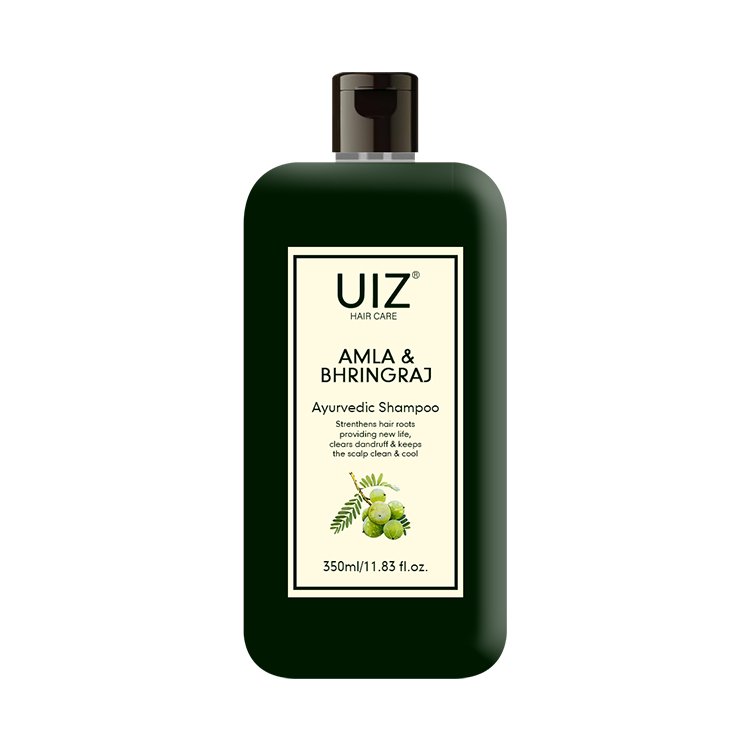 Amla Bhringraj Shampoo Anti-Hair Loss Control Premature Graying Hair Care Strengthens Herbal Shampoo