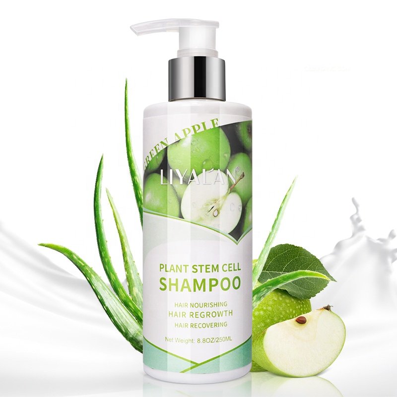 Professional Private Label Nourishing Smoothing Regrowth Plant Stem Cell Shampoo For Hair