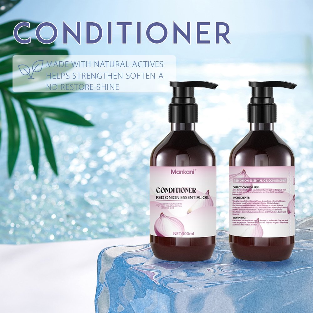 OEM Hair Care Product Anti-dandruff Red Onion Herbal Anti Hair Loss Hair Growth Shampoo And Conditioner Set