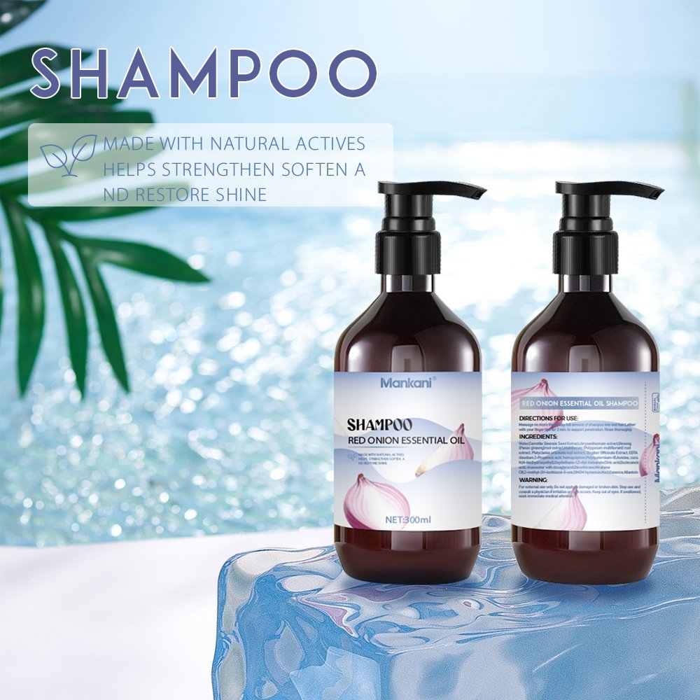 OEM Hair Care Product Anti-dandruff Red Onion Herbal Anti Hair Loss Hair Growth Shampoo And Conditioner Set
