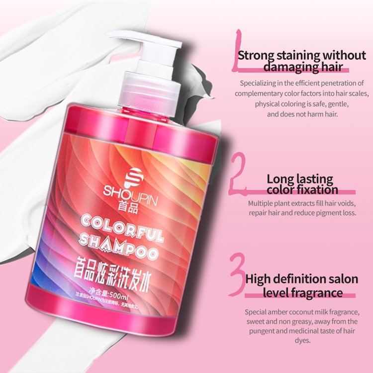 Professional Manufactures No Yellow Shampoo Easy Fixing Hair Color Fixing Color Protect Shampoo
