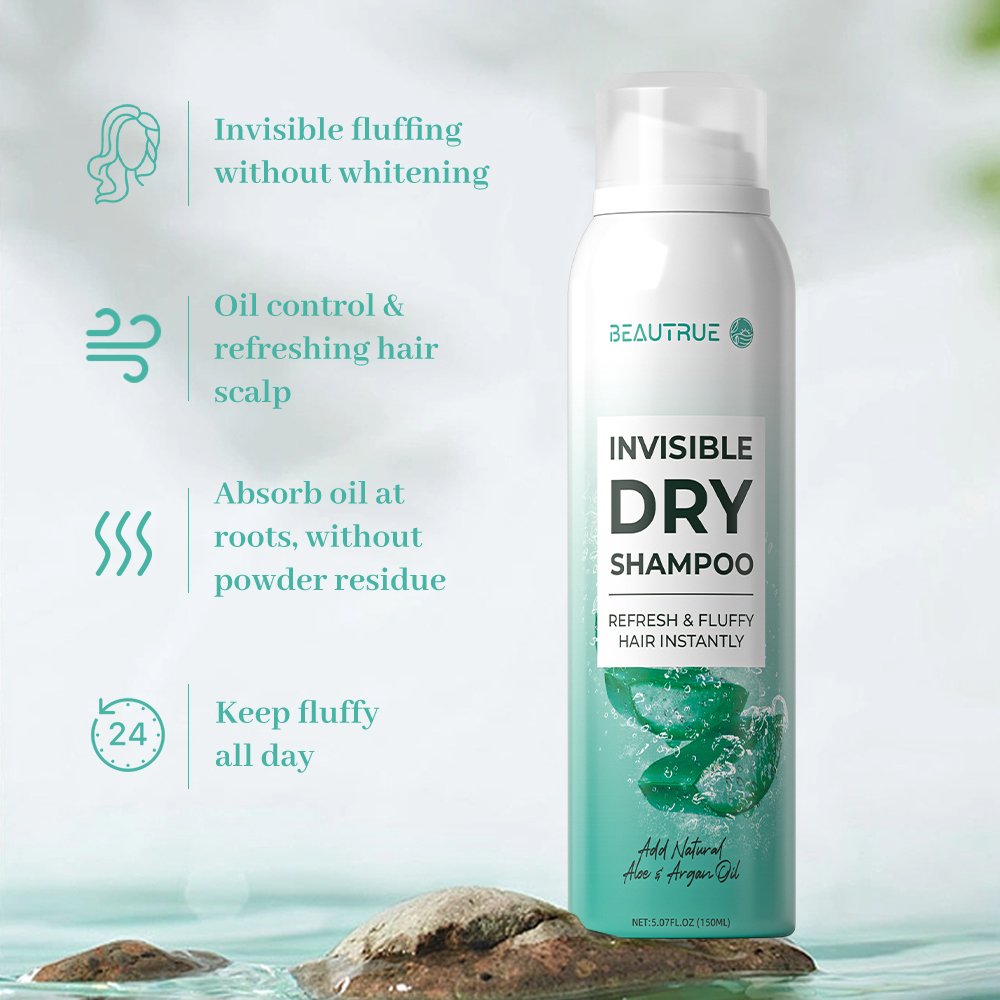 Low Moq eco Dry Shampoo Spray Powder All Hair Types Oil Control private label Organic Argan Oil fluffy Hair Spray Dry Shampoo