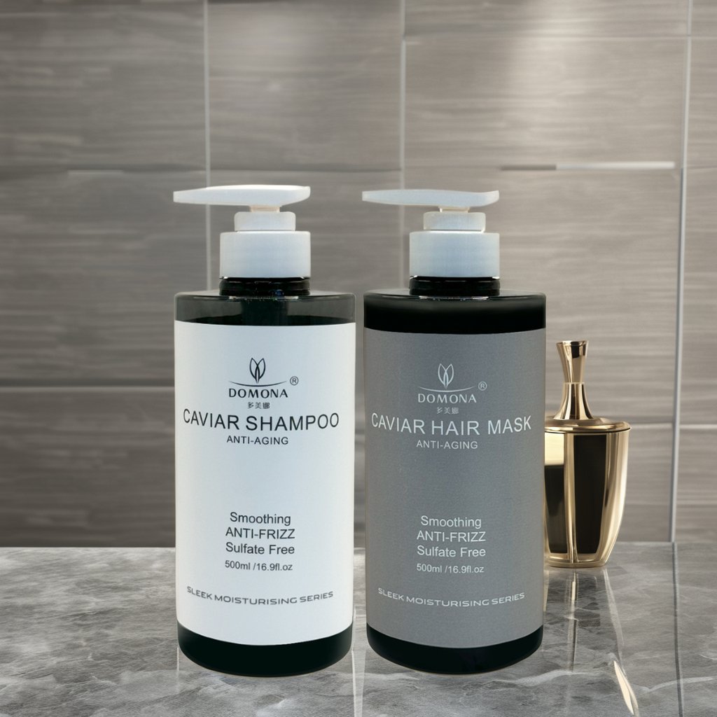 Herbal Hair Care Caviar Shampoo Smooth Products Lightness Anti Frizz Curl Save Conditioner 18 Oz 500ml