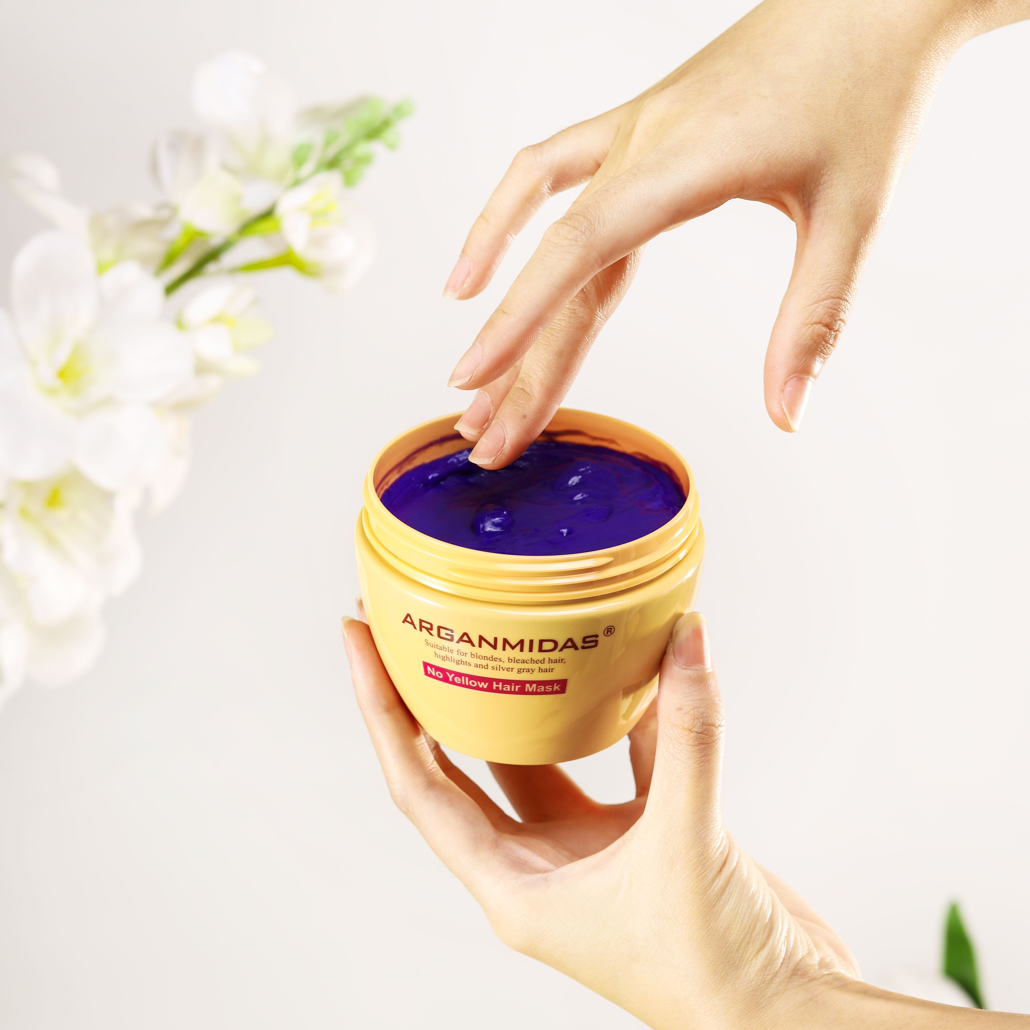 Arganmidas Manufacturer Post Hair Dye Care Repair Color Damaged Hair Shiny No Yellow Silver Shampoo For Color Treated Hair