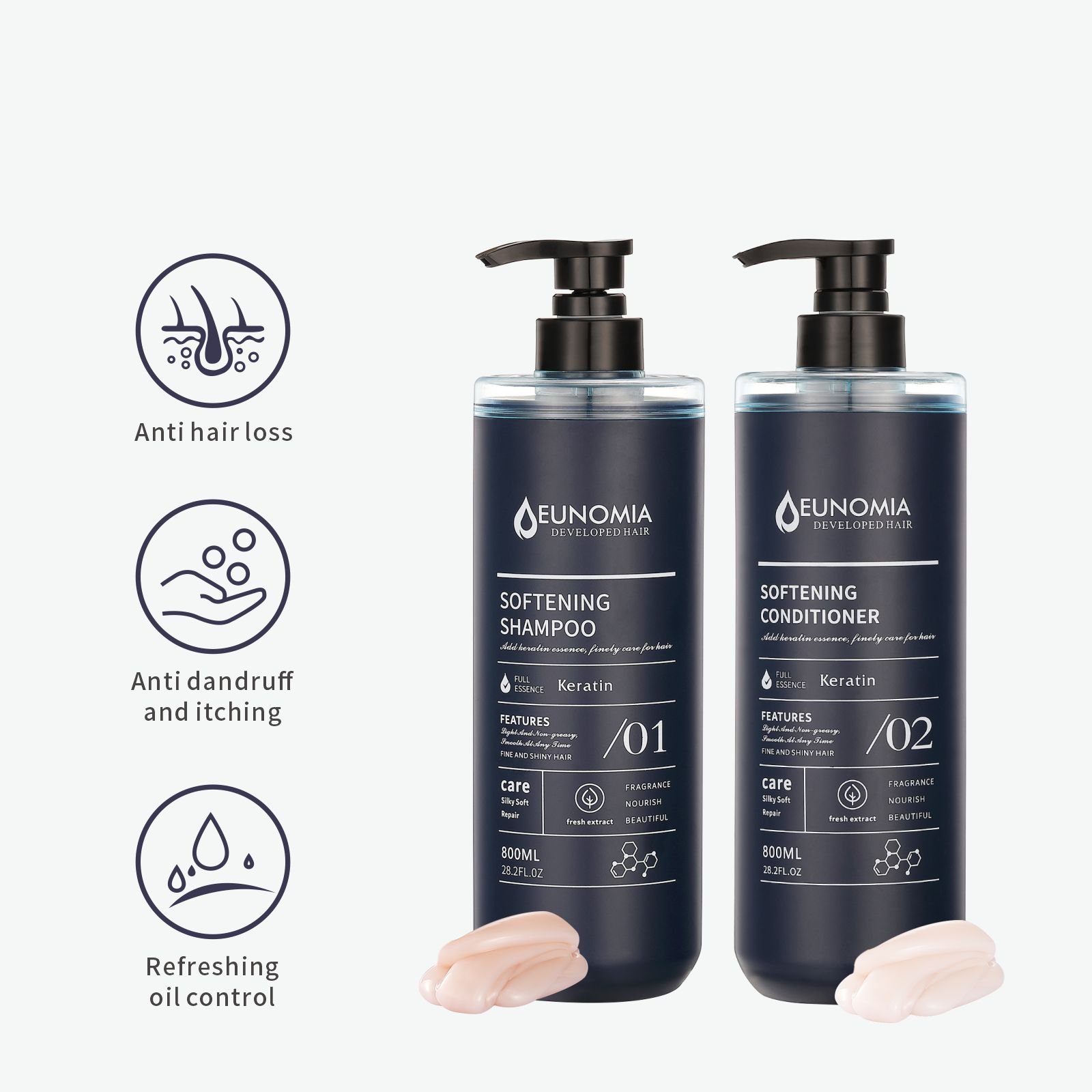 Natural Pure Harmony Hair bath Shampoo Non-Toxic, Cruelty-Free, Clean Hair care Fights Dandruff and Dry Scalp