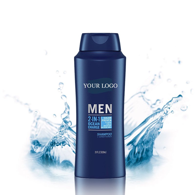 Manufacturers Private label 828ml Shampoo and conditioner 2 in 1 organic herbal hair Men shampoo