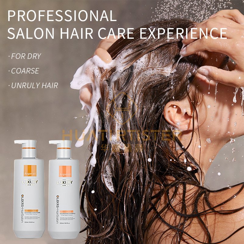 OLEXR 500ml hair argan oil hair collagen shampoo and conditioner with argan oil smooth mask moisture deep