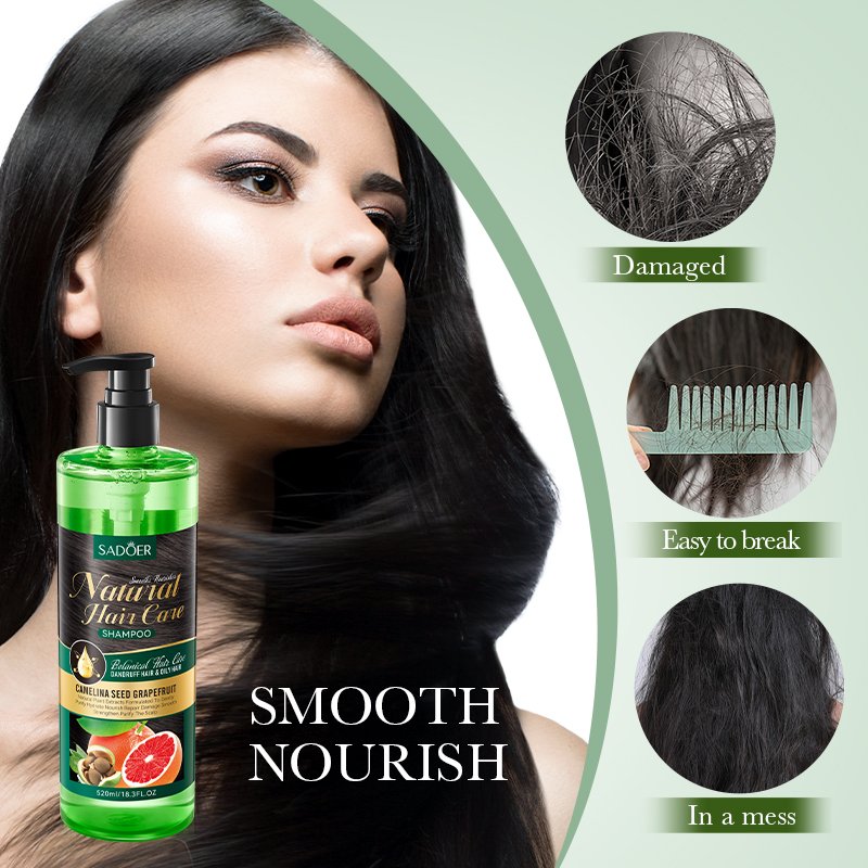 SADOER Wholesale 2 in1 Natural Repairing Moisturizing Natural Anti Dandruff Products Grapefruit Organic Argan oil Hair Shampoo