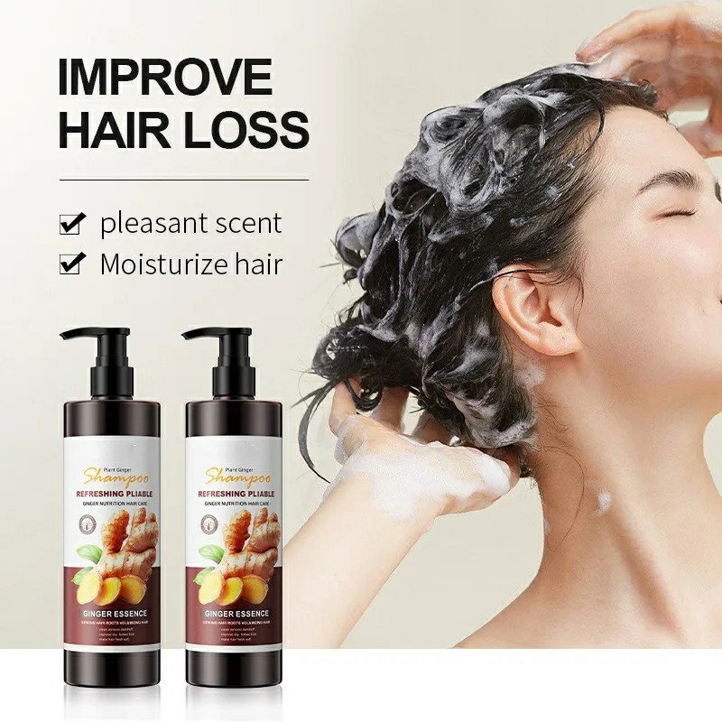 Custom LOGO Hair Care Sets Shampoo And Conditioner Anti Hair Loss Hair Growth Shampoo Ginger Anti Dandruff Shampoo