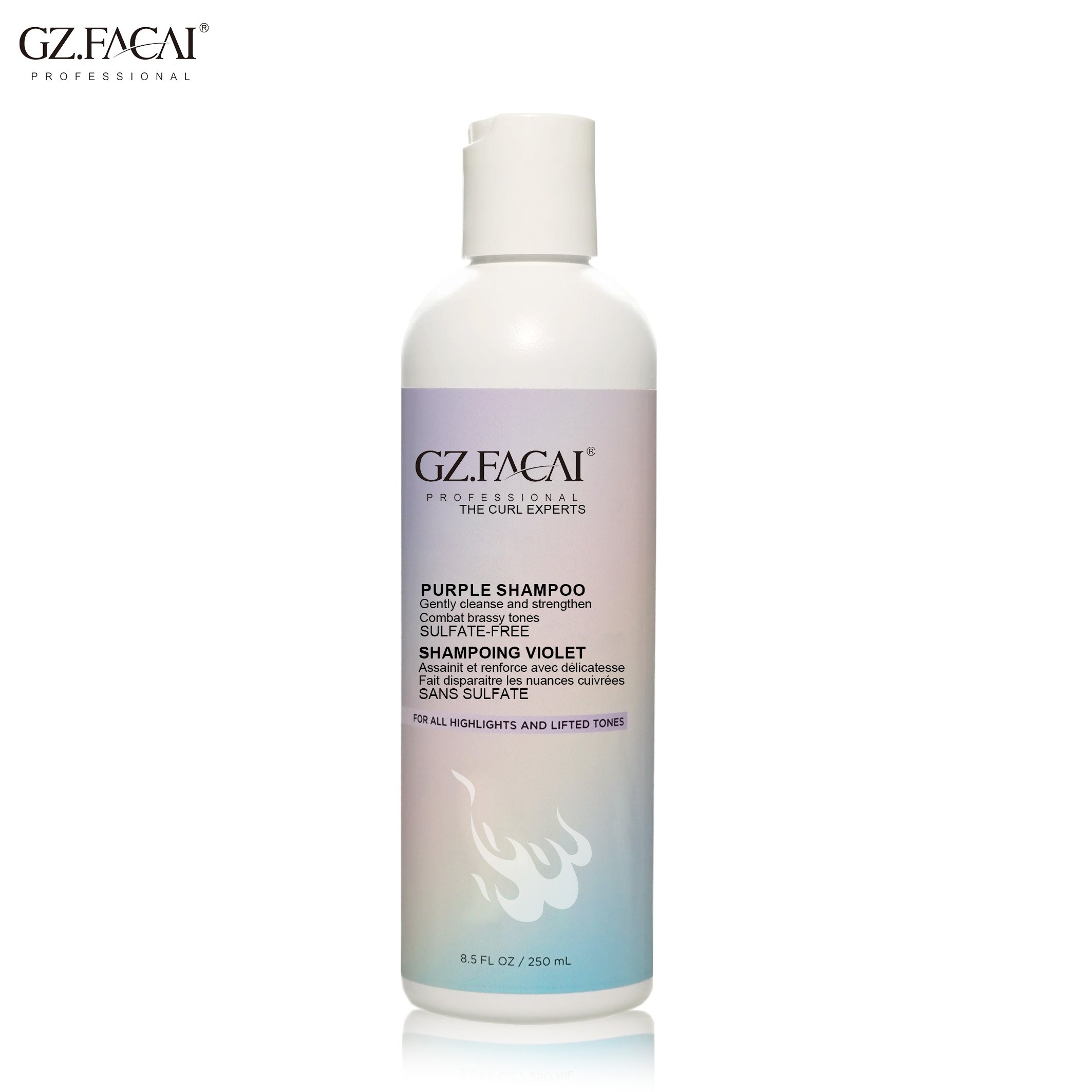 Salon Professional Use Sulfate Free Purple Shampoo For Blonde Hair Color Protecting Remove Yellow Anti Brass Purple Shampoo