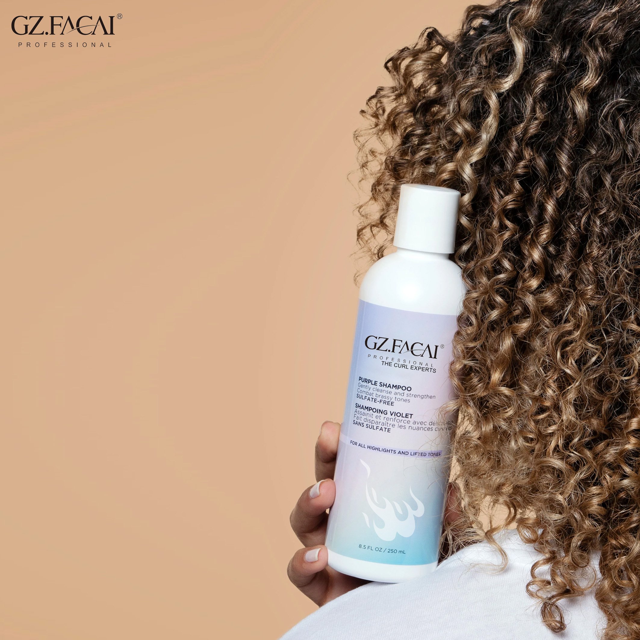 Salon Professional Use Sulfate Free Purple Shampoo For Blonde Hair Color Protecting Remove Yellow Anti Brass Purple Shampoo
