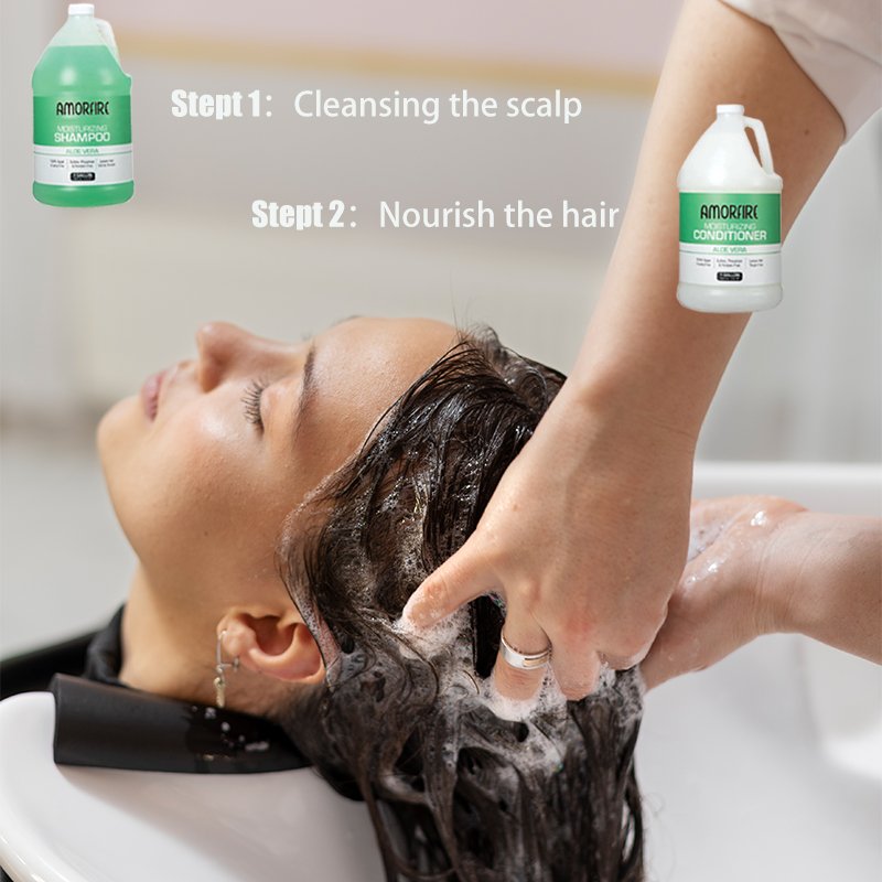 Custom Gallon aloe shampoo and Conditioner anti dandruff - argan oil black hair coloring shampoo Thin Hair Shampoo For Hair