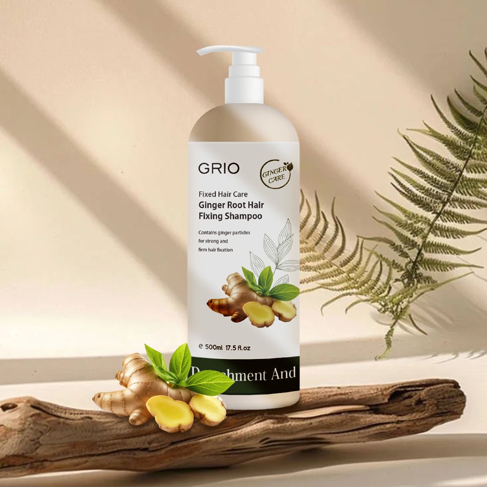 Made in france factory price ginger anti dandruff anti hair loss shampoo for growth