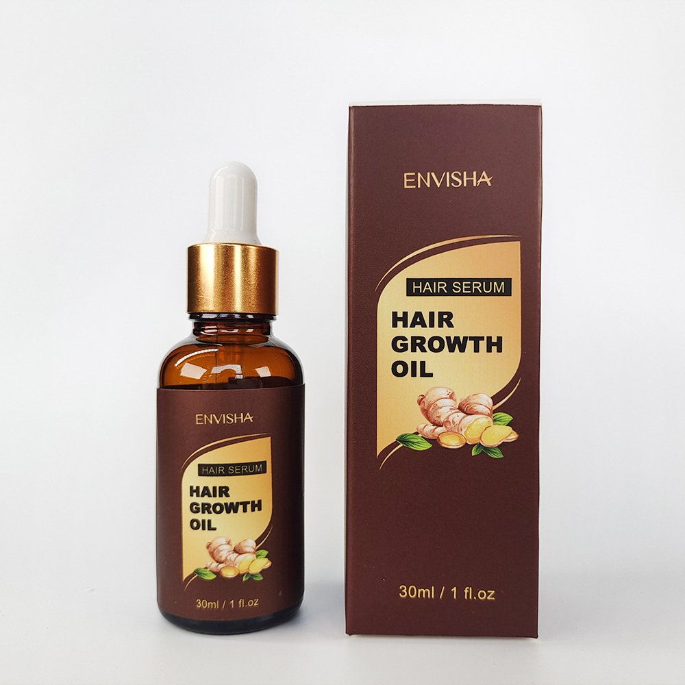 Private Label Fast Natural Organic Herbal Custom Men Anti Hair Loss Serum Product Ginger Hair Growth Oil for Hair Regrowth