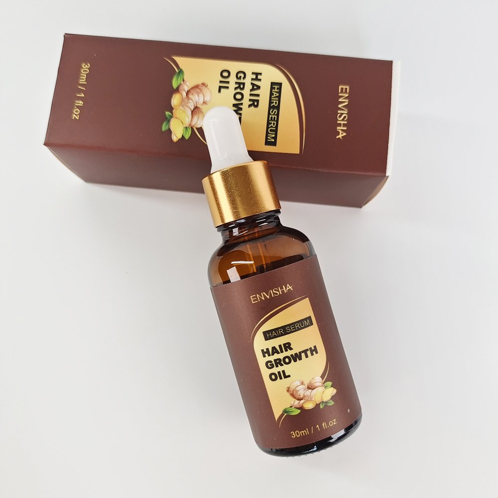 Private Label Fast Natural Organic Herbal Custom Men Anti Hair Loss Serum Product Ginger Hair Growth Oil for Hair Regrowth