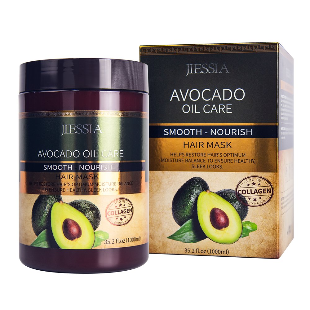 Avocado oil hair care private label keratin natural organic collagen cleaning moisturizing shampoo and conditioner set