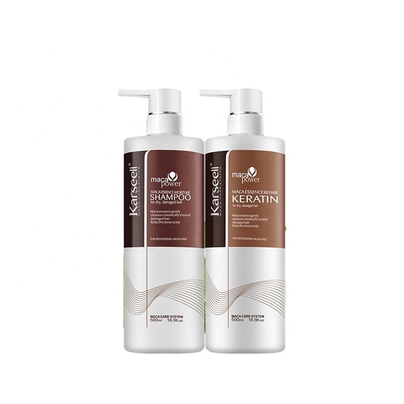 Karseell Factory Price Keratin Best Brazil Keratin Straightening Collagen Hair Repair Treatment Keratin and shampoo set