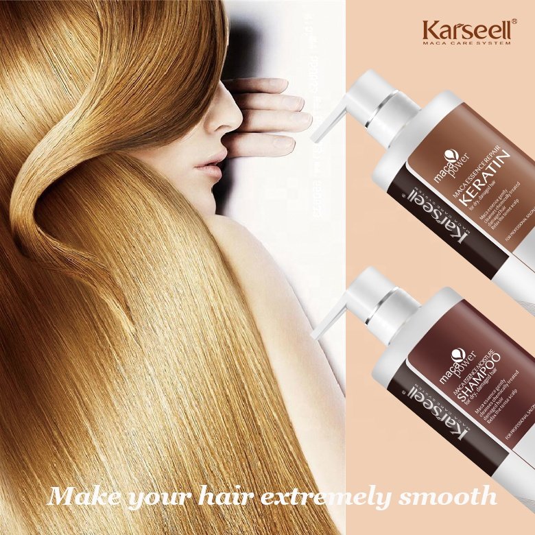 Karseell Factory Price Keratin Best Brazil Keratin Straightening Collagen Hair Repair Treatment Keratin and shampoo set
