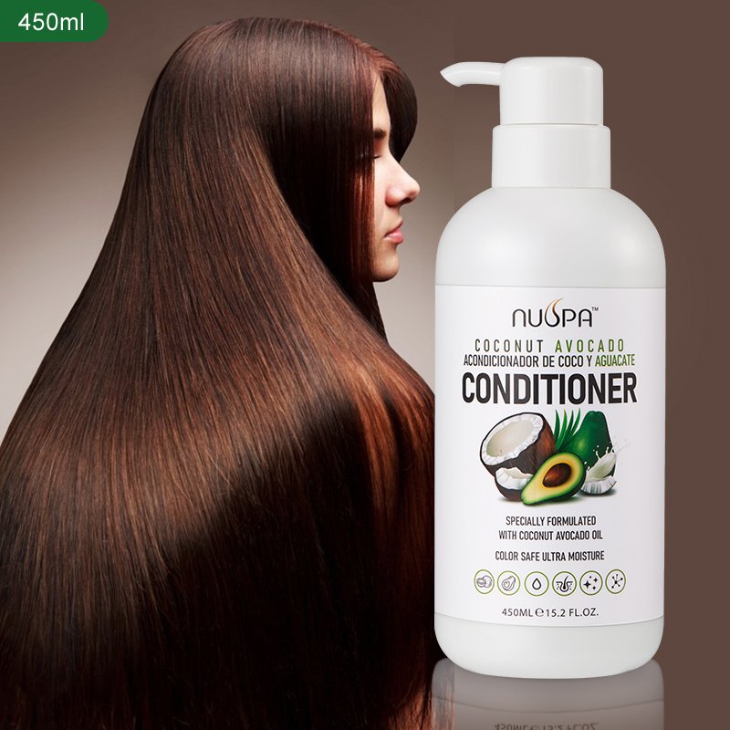 NUSPA Sulfate Free Hair Care Products Organic Coconut Avocado Oil Shampoo And Conditioner