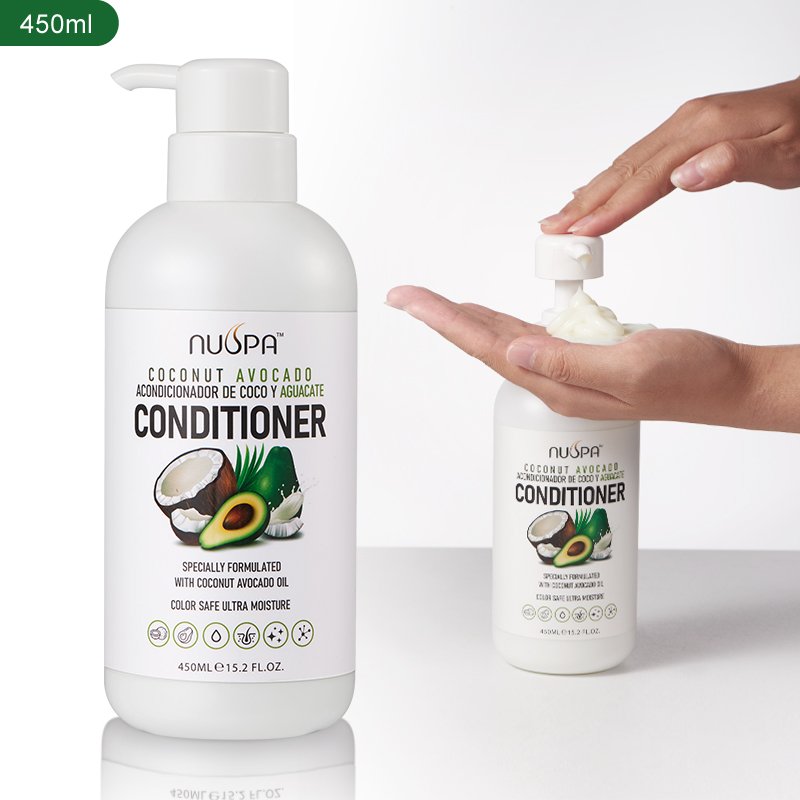 NUSPA Sulfate Free Hair Care Products Organic Coconut Avocado Oil Shampoo And Conditioner