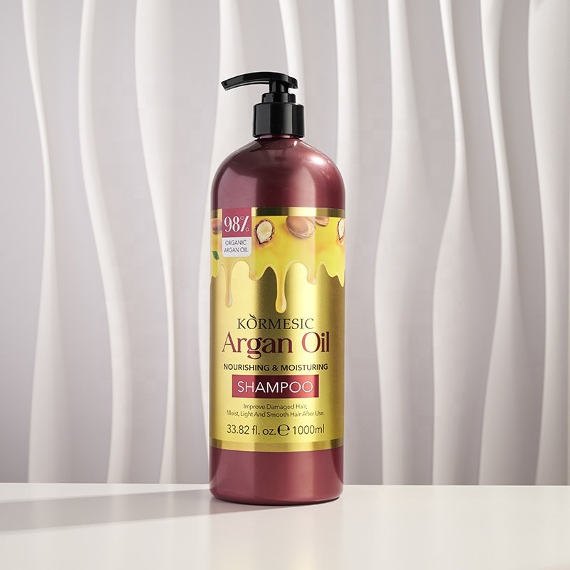Wholesale Private Label Natural perfume Repairing Shampoo Prevent Frizz Hair Loss Deep Moisturizing Argan oil shampoo