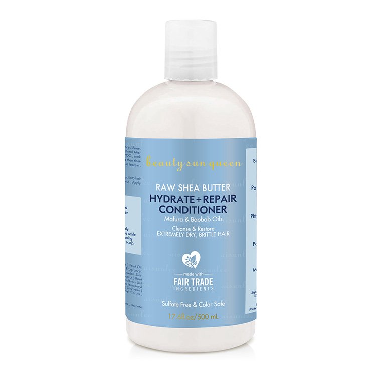 Private Label Shea Butter Hair Care Sets Repair & Hydrate Moisturizing Shampoo And Conditioner