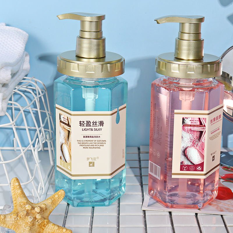 Amino acid sea salt wash and massage set hair keratin shampoo manufacturer dandruff shampoo