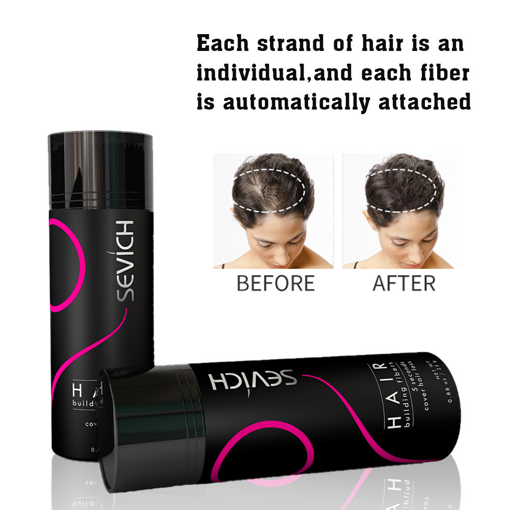 Wholesale Effective Multi-colors Thick Filling Hair Building Fibers Cover Fiber Growth Powder Black Dark Brown For Men And Women
