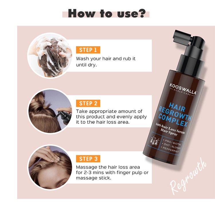 Wholesale Spray Hair Growth for Thinning Loss Hair Essence Repair Damaged Hair Care Regrowth Oil