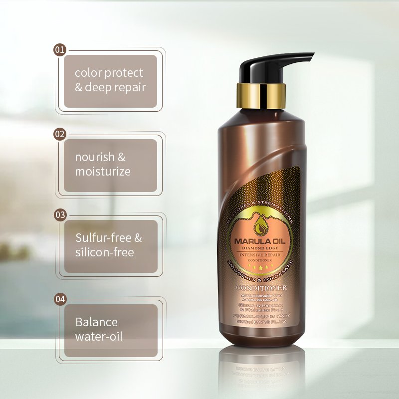 Hot Seller Private Label Super Moisturizing Hair Care Products Marula Oil Salon Shampoo And Conditioner