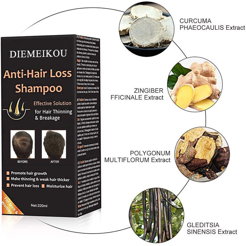 220ml private label shampooing et revitalisant ginger black nourishing argan oil hair growth anti hair loss shampoo