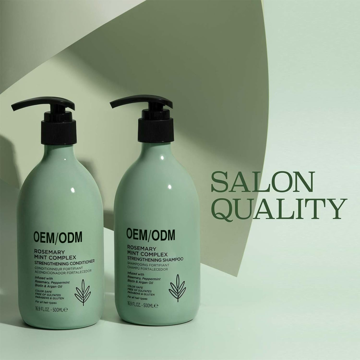 OEM ODM factory price organic and natural formula hair biotin rosemary oil shampoo and conditioner